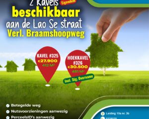 2 percelen te Verlengde Braamshoopweg
